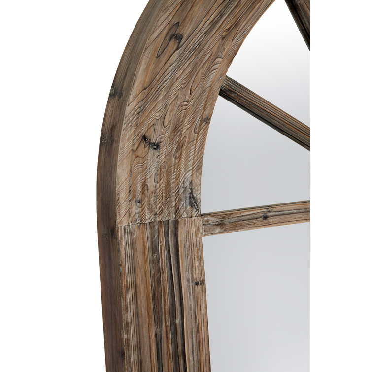 One Allium Way® Wood Arch Floor Mirror Wayfair